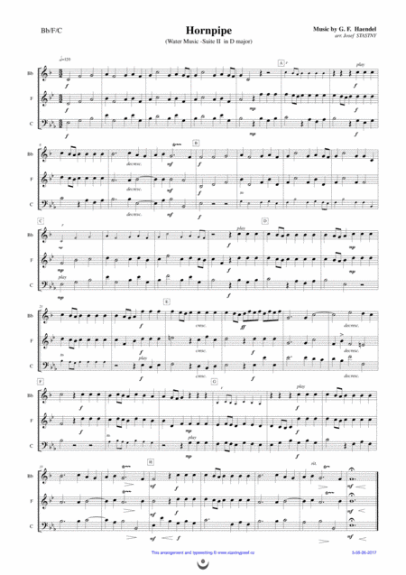 Hornpipe (Water Music) (arr. Josef STASTNY)