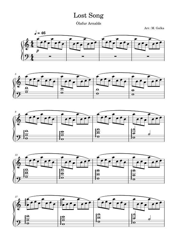 Lost Song (arr. M. Galka)