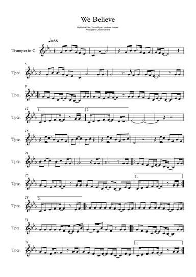 We Believe (arr. Josiel Oliveira)