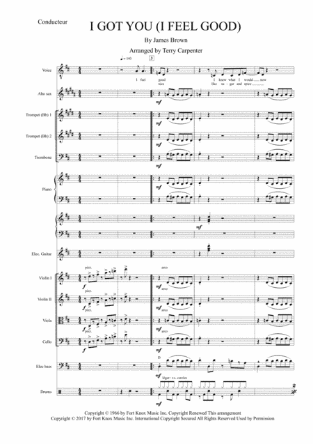 I Got You (i Feel Good) (arr. Terry Carpenter)