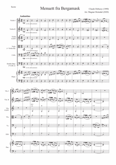 Minuet from Bergamasque (arr. Magnar Heimdal)