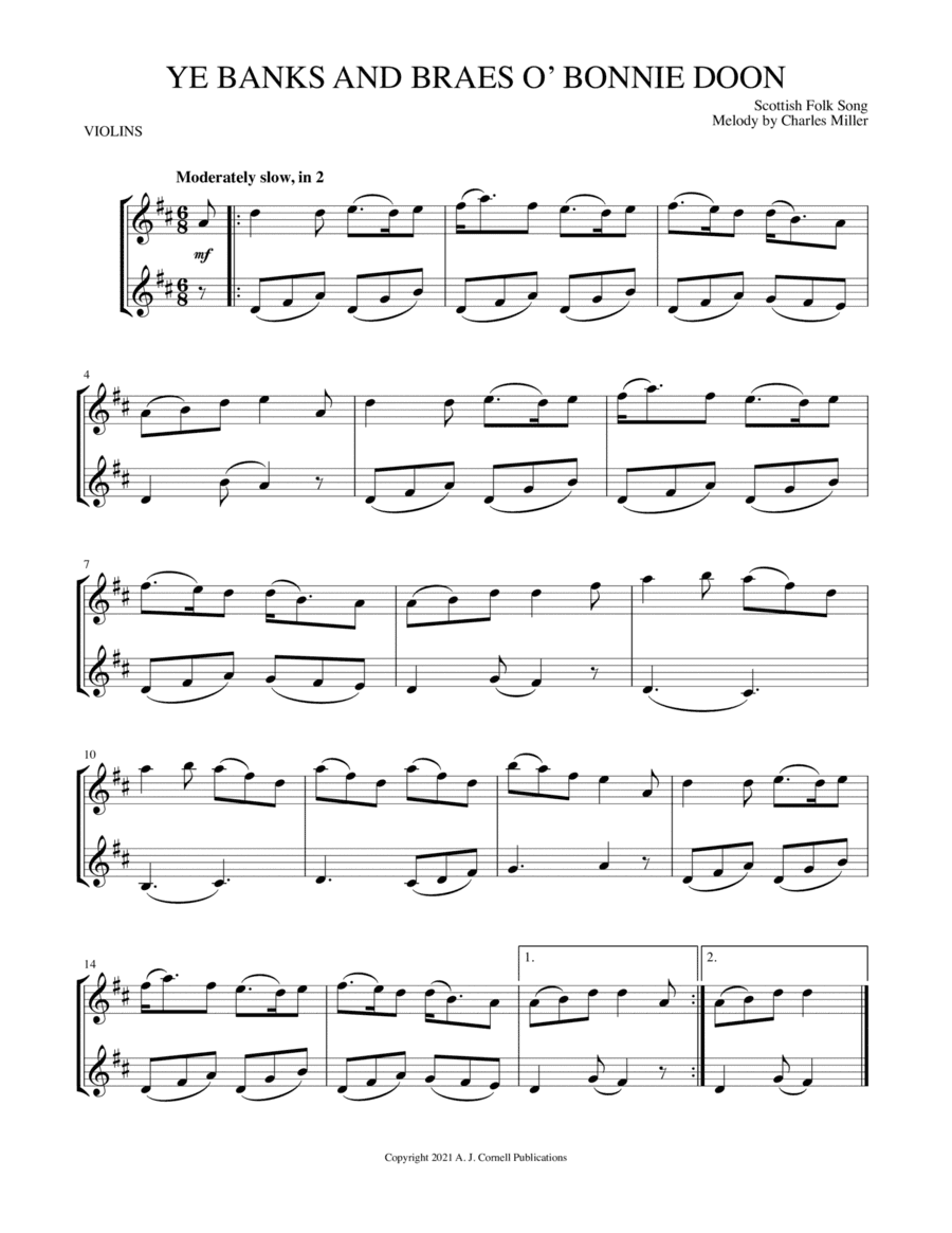 Ye Banks And Braes O’ Bonnie Doon (arr. Mark Phillips)