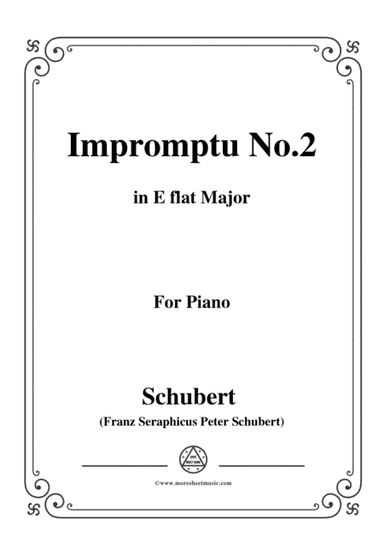 Schubert-Impromptu No.2 in E flat Major,for piano (arr. MSM)