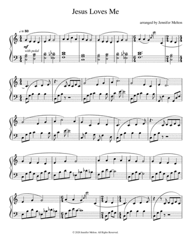 Jesus Loves Me (arr. Jennifer Melton)