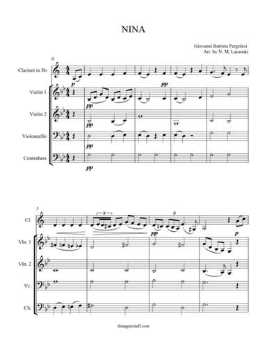 Nina (arr. Nick Lacanski)