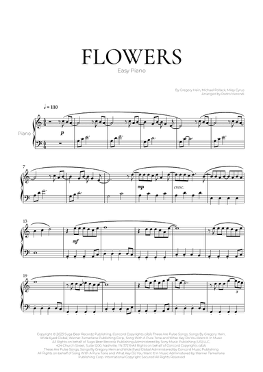 Flowers (arr. Pedro Merendi)