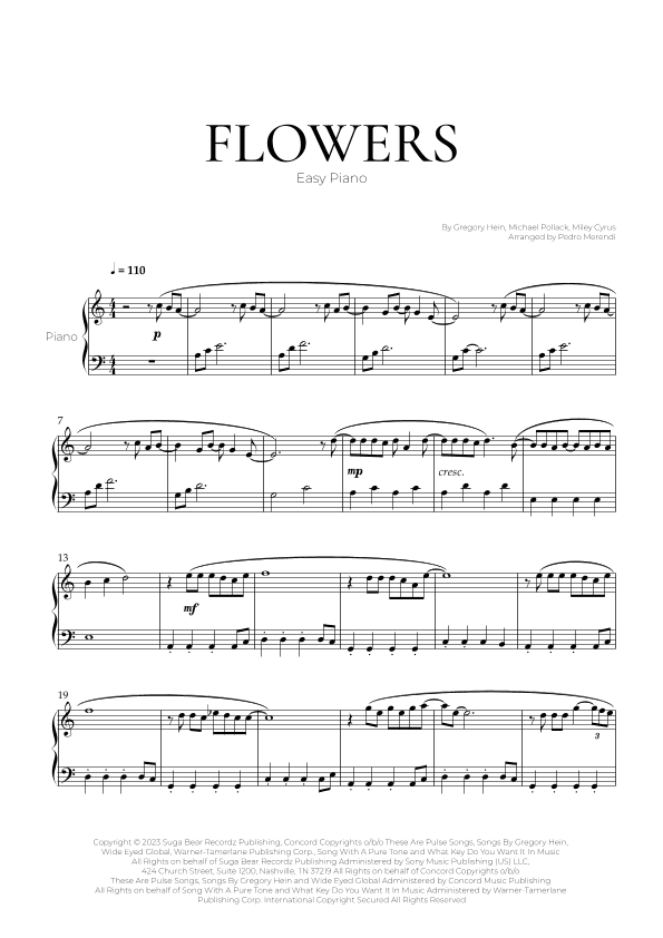 Flowers (arr. Pedro Merendi)