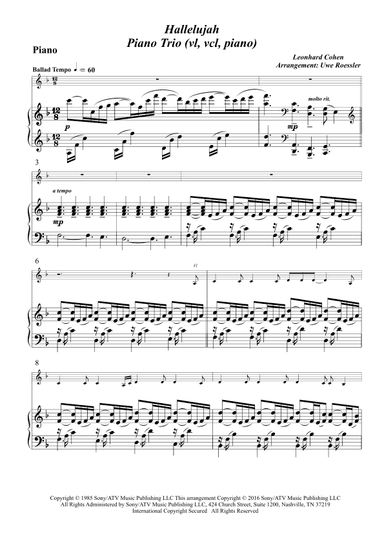 Hallelujah (arr. Uwe Roessler / Rössler / Rassler)
