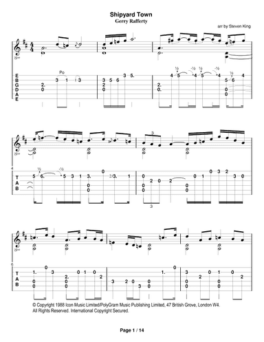 Shipyard Town (arr. Steven King)