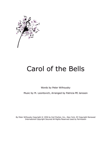 Carol Of The Bells (arr. Patricia PE Janssen)