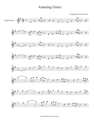 Amazing Grace - English Horn (arr. Kevin Busse)