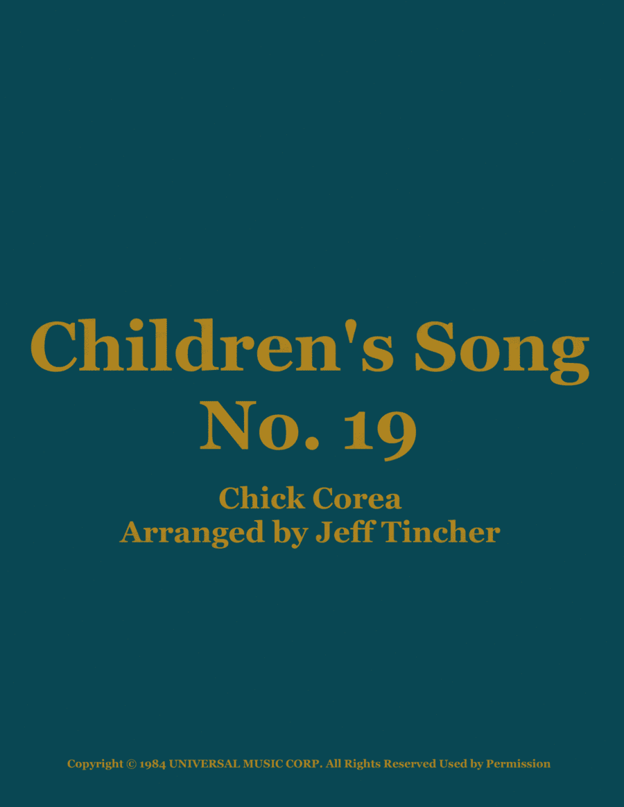 Children's Song No. 19 (arr. Jeff Tincher)