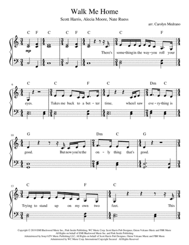 Walk Me Home (arr. Carolyn Medrano)