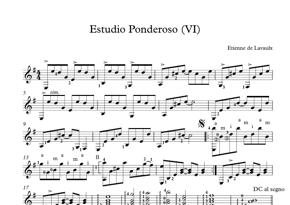 Estudio Ponderoso (VI)