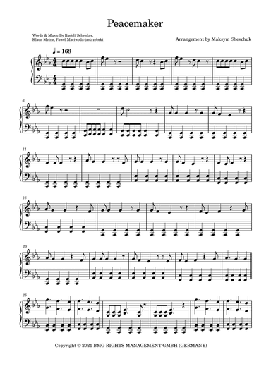Peacemaker (arr. Maksym Shevchuk)