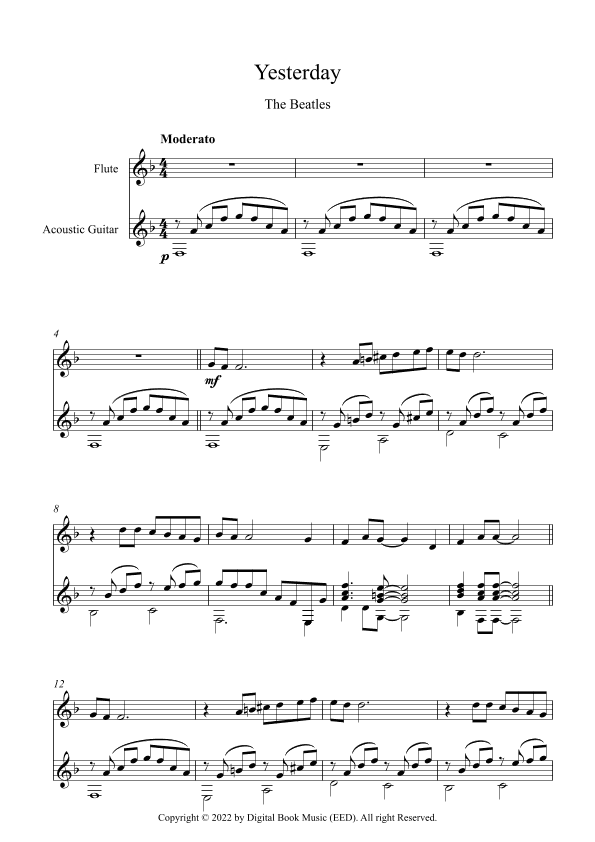 Yesterday (arr. Digital Book Music)