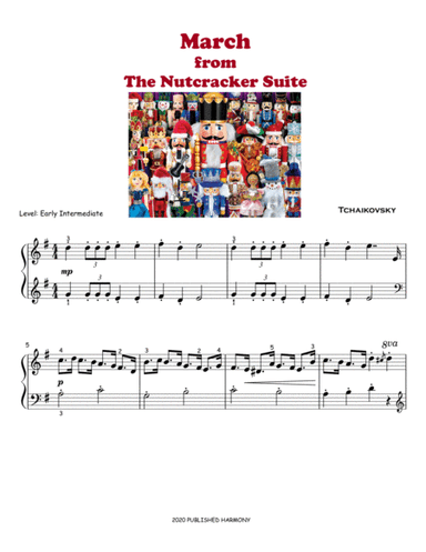 March from The Nutcracker (simplified, Grade 2 - 3) without note names (arr. Teacher Valarie)