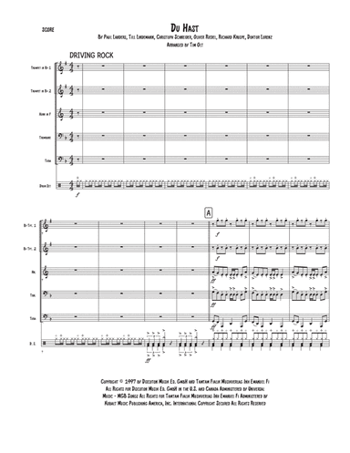 Du Hast (arr. Tim Olt)