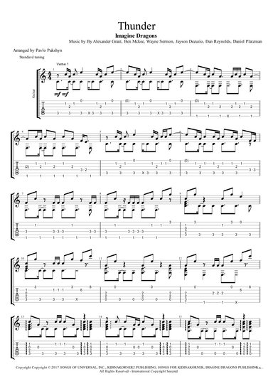 Thunder (arr. Pavlo Pakshyn)