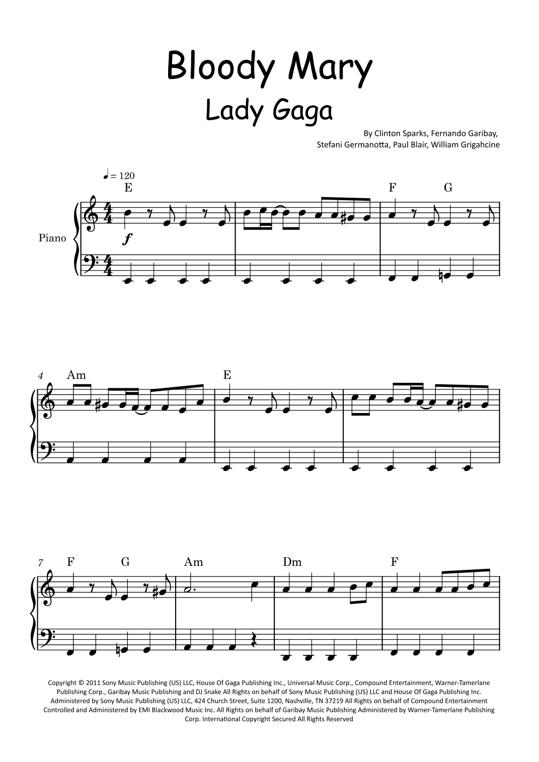 Bloody Mary (arr. Glauco Fernandes)