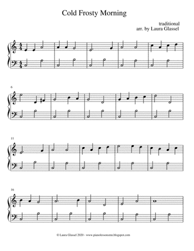 Cold Frosty Morning (arr. Laura Glassel)