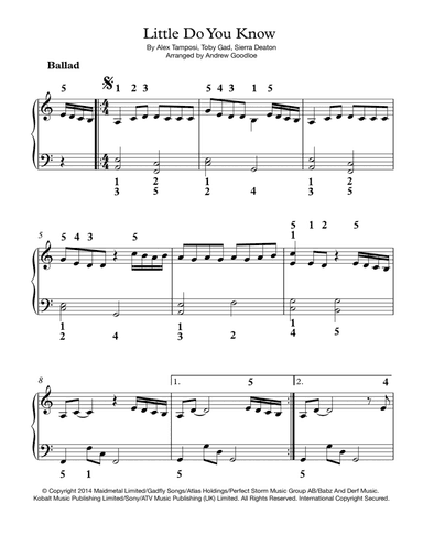 Little Do You Know (arr. Andrew Goodloe)