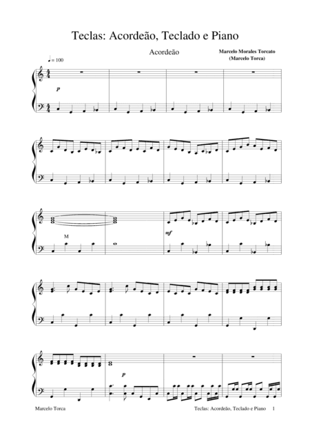 Teclas: Acordeão, Teclado e Piano
