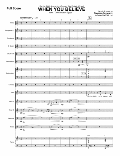 When You Believe (arr. Pakk Hui)