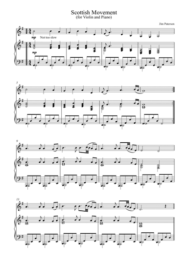 Scottish Movement (Violin and Piano)