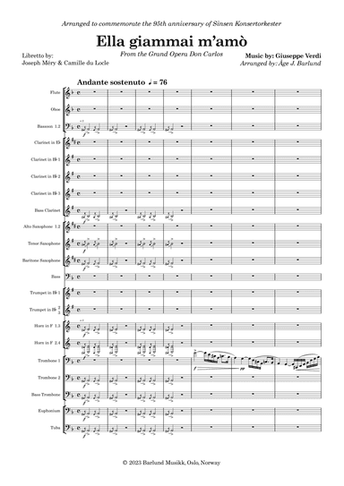 Ella giammai m'amò (arr. Aage Barlund)