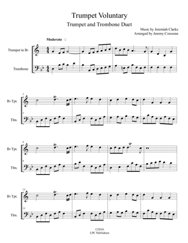 Trumpet Voluntary for Trumpet and Trombone (arr. Jeremy Corcoran)