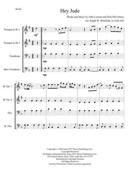 Hey Jude (arr. Ralph W. Whitfield, Jr.)