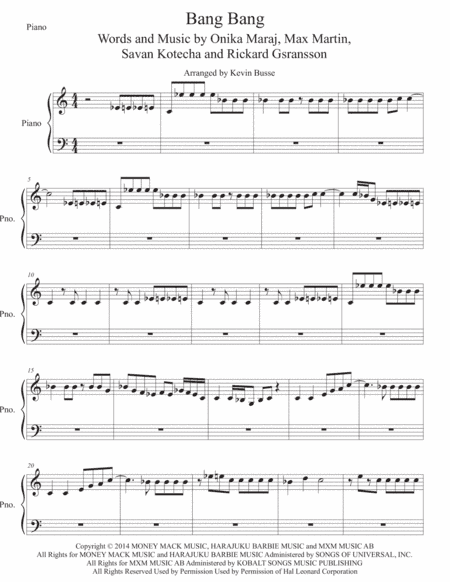 Bang Bang (arr. Kevin Busse)