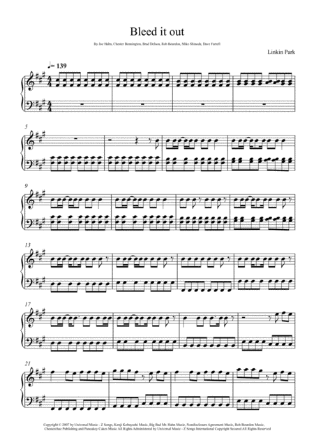 Bleed It Out (arr. André Laitano)
