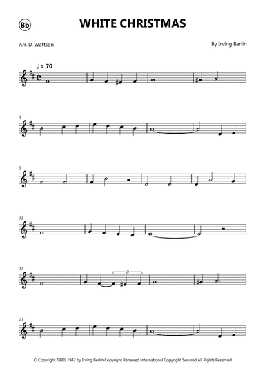 White Christmas (arr. Douglas Wattson)