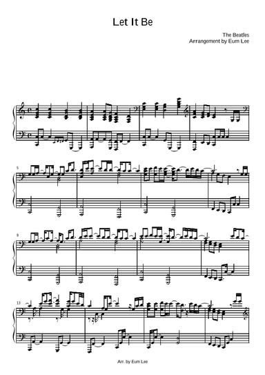 Let It Be (arr. Eum Lee)
