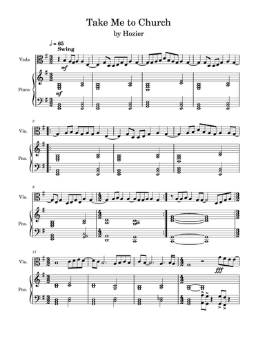 Take Me To Church (arr. Anya Alston)