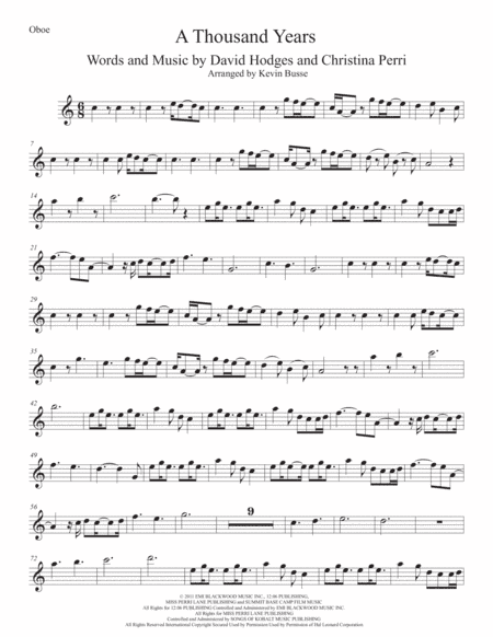 A Thousand Years (arr. Kevin Busse)