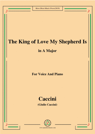 Shelley-The King of Love My Shepherd Is,in A Major,for Chours&Pno (arr. MSM)