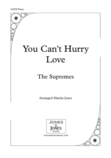 You Can't Hurry Love (arr. Martin Jones)
