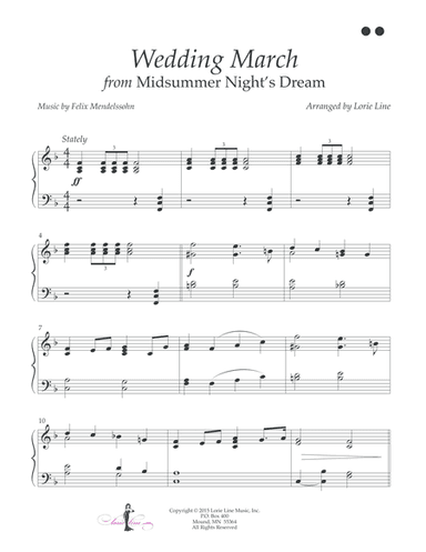 Wedding March from Midsummer Night's Dream - EASY! (arr. Lorie Line)