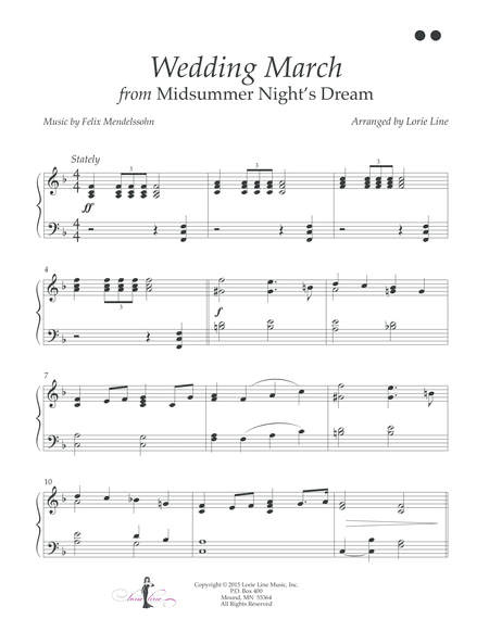 Wedding March from Midsummer Night's Dream - EASY! (arr. Lorie Line)