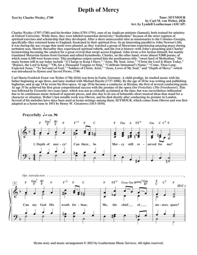 Depth of Mercy (arr. Lyndell Leatherman)