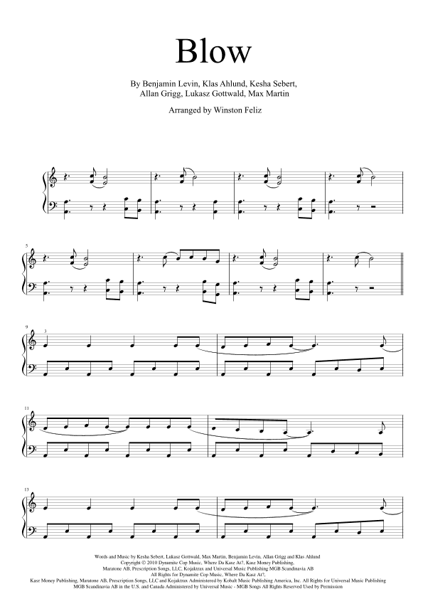 Blow (arr. Winston Féliz Roderíguez)