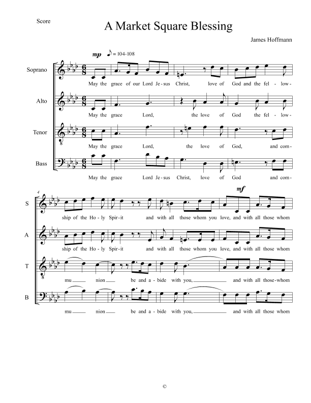 A Market Square Blessing