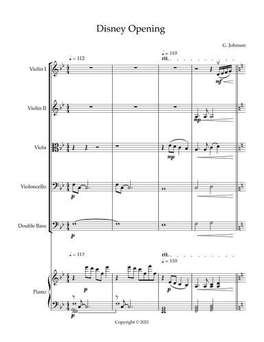 Opening Theme (arr. G. Johnson)