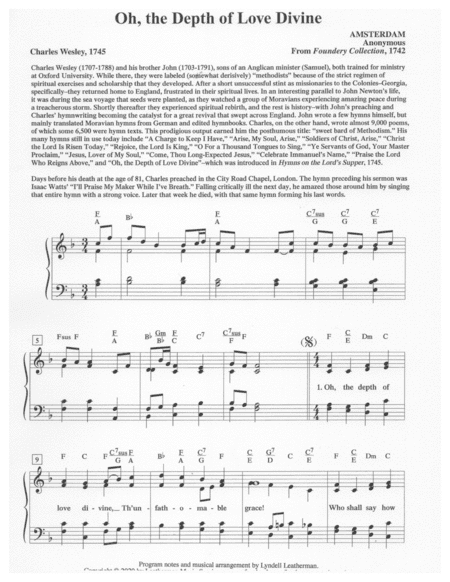 Oh, the Depth of Love Divine (arr. Lyndell Leatherman)