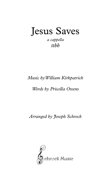Jesus Saves (arr. Schrock Music)