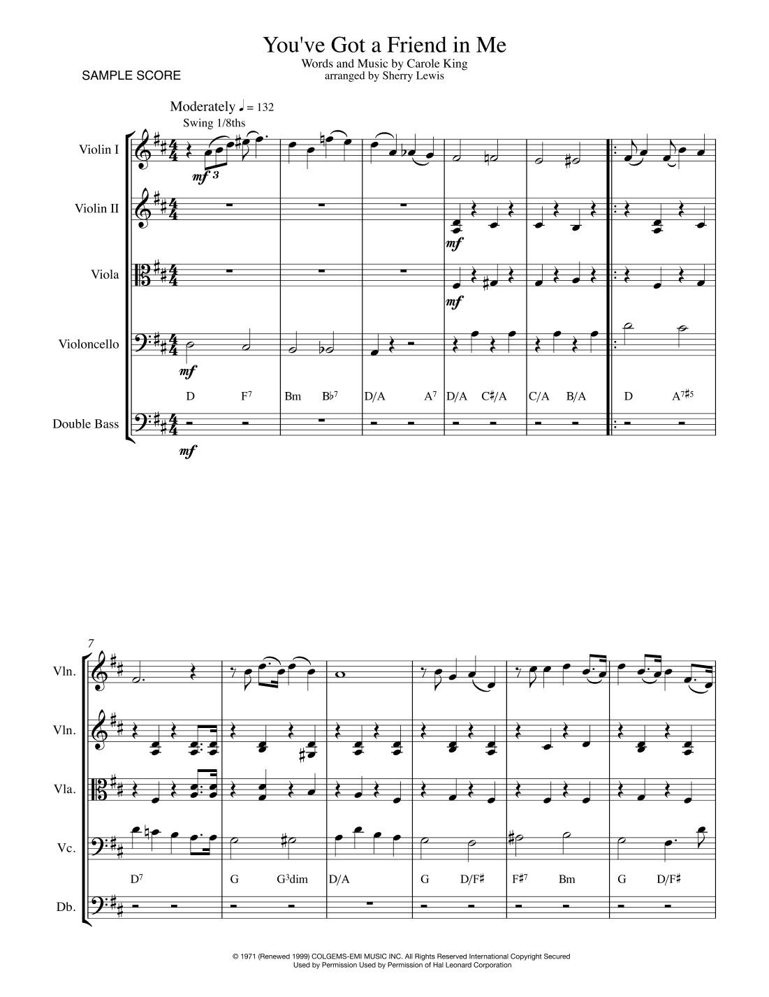 You've Got A Friend In Me (arr. Sherry Lewis)