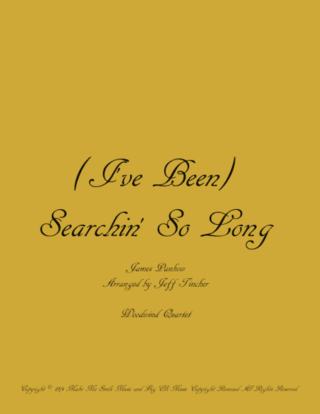 (i've Been) Searchin' So Long (arr. Jeff Tincher)